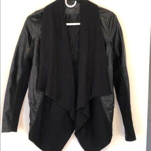 Blank NYC sweater/leather jacket